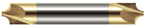 46035-C1 0.0350" Radius x 0.0470" (3/64) Pilot DIA -  DE- 2 FL - TiN Coated