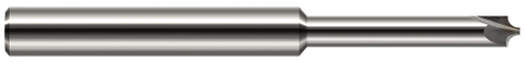 54315 0.0150" (1/64) Radius x 0.0200" Pilot DIA x 1.1250" (1-1/8) Neck Length - 5° Flare - 2 FL - Uncoated