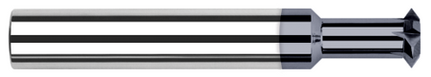 71662-C3 0.0620" (1/16) Cutter DIA x 0.0310" (1/32) Width x 0.2500" (1/4) Neck Length - 90° Included Angle -2 FL - AlTiN Coated