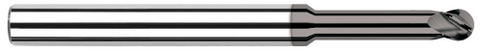 61025 4 FL - 0.0250" Cutter DIA x 0.0380" LOC x 0.1250" (1/8) Reach - CVD Diamond