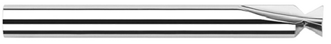 66324 0.3750" (3/8) Cutter DIA x 0.0050" Radius x 90° included - 3 FL - Uncoated