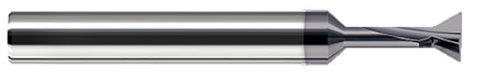 931008-C3 0.1250" (1/8) Cutter DIA x 0.0100" Radius x 0.1250" (1/8) Neck Length x 90° included - 2 FL - AlTiN Coated