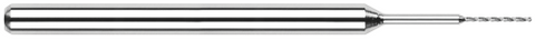 810020 0.0020" Drill DIA x 0.0140" Flute Length - 2 FL - Uncoated