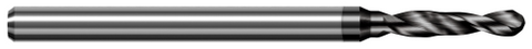 DDA1968-C4 5.000 mm Drill DIA x 34.000 mm Flute Length - 2 FL - Amorphous Diamond Coated