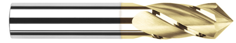 15305-C1 0.0781" (5/64) Cutter DIA x 0.2500" (1/4) LOC x 90° included - 4 FL - TiN Coated