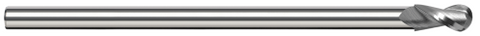 24710 2 FL - 0.1562" (5/32) Cutter DIA x 0.2340" (15/64) LOC  - Uncoated