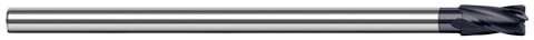 829008-C3 4 FL - 0.1250" (1/8) Cutter DIA x 0.0150" (1/64) Radius x 0.1870" (3/16) LOC  - AlTiN Coated