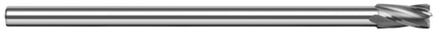 17616 4 FL - 0.2500" (1/4) Cutter DIA x 0.0150" (1/64) Radius x 0.3750" (3/8) LOC  - Uncoated