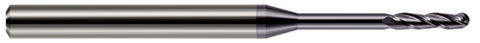 13840-C3 3 FL - 0.0400" Cutter DIA x 0.2000" LOC x 0.4000" Reach - AlTiN Coated
