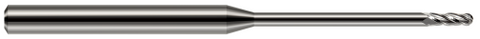 861220 4 FL - 0.0200" Cutter DIA x 0.0600" LOC x 0.3000" Reach - Uncoated