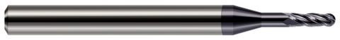 982850-C3 4 FL - 0.0500" Cutter DIA x 0.1500" LOC x 0.2500" (1/4) Reach - AlTiN Coated