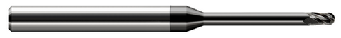 966062-C4 3 FL - 0.0620" (1/16) Cutter DIA x 0.0930" (3/32) LOC x 0.6250" (5/8) Reach - Amorphous Diamond Coated