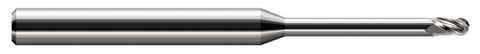 966050 3 FL - 0.0500" Cutter DIA x 0.0750" LOC x 0.5000" (1/2) Reach - Uncoated