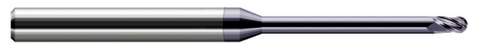 35631-C3 3 FL - 0.0310" (1/32) Cutter DIA x 0.0460" LOC x 0.3750" (3/8) Reach - AlTiN Coated