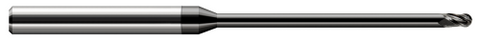 970762-C4 3 FL - 0.0620" (1/16) Cutter DIA x 0.0930" (3/32) LOC x 1.1250" (1-1/8) Reach - Amorphous Diamond Coated
