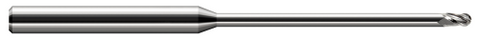 970715 3 FL - 0.0150" (1/64) Cutter DIA x 0.0230" LOC x 0.2700" Reach - Uncoated