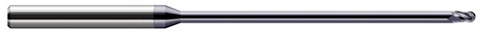 40147-C3 3 FL - 0.0470" (3/64) Cutter DIA x 0.0700" LOC x 1.1870" (1-3/16) Reach - AlTiN Coated