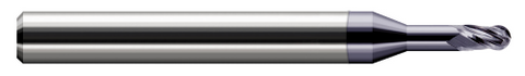 844415-C3 3 FL - 0.0150" (1/64) Cutter DIA x 0.0230" LOC x 0.0620" (1/16) Reach - AlTiN Coated