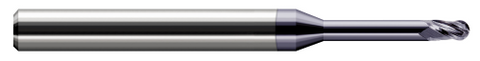 868215-C3 3 FL - 0.0150" (1/64) Cutter DIA x 0.0230" LOC x 0.1090" (7/64) Reach - AlTiN Coated