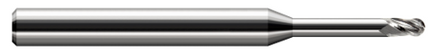 868231 3 FL - 0.0310" (1/32) Cutter DIA x 0.0470" (3/64) LOC x 0.2180" (7/32) Reach - Uncoated