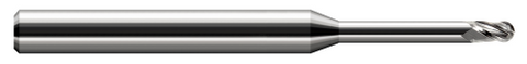 34295 3 FL - 0.0950" Cutter DIA x 0.1420" LOC x 0.7500" (3/4) Reach - Uncoated