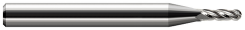 74320 4 FL - 0.0200" Cutter DIA x 0.0600" LOC  - Uncoated
