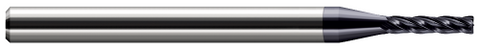 959639-C3 4 FL - 0.0390" Cutter DIA x 0.0050" Radius x 0.2030" (13/64) LOC  - AlTiN Coated