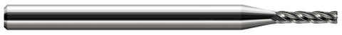 885062 4 FL - 0.0620" (1/16) Cutter DIA x 0.0150" (1/64) Radius x 0.3120" (5/16) LOC  - Uncoated
