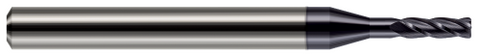 876062-C3 4 FL - 0.0620" (1/16) Cutter DIA x 0.0100" Radius x 0.1860" LOC x 0.3120" (5/16) Reach - AlTiN Coated