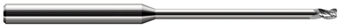 947862 3 FL - 0.0620" (1/16) Cutter DIA x 0.0100" Radius x 0.0930" (3/32) LOC x 0.9500" Reach - Uncoated