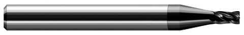 980210-C4 4 FL - 0.1250" (1/8) Cutter DIA x 0.1870" (3/16) LOC  - Amorphous Diamond Coated