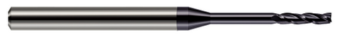 13615-C3 3 FL - 0.0150" (1/64) Cutter DIA x 0.0750" LOC x 0.1500" Reach - AlTiN Coated