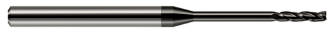 10100 3 FL - 0.1000" Cutter DIA x 0.7500" (3/4) LOC x 1.2500" (1-1/4) Reach - Amorphous Diamond Coated