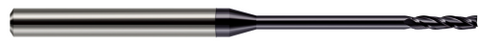 13685-C3 3 FL - 0.0850" Cutter DIA x 0.7500" (3/4) LOC x 1.2500" (1-1/4) Reach - AlTiN Coated