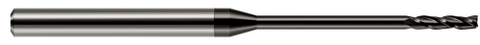 10080 3 FL - 0.0800" Cutter DIA x 0.7500" (3/4) LOC x 1.2500" (1-1/4) Reach - Amorphous Diamond Coated