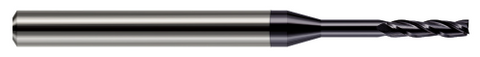 876693-C3 3 FL - 0.0930" (3/32) Cutter DIA x 0.5000" (1/2) LOC x 0.7500" (3/4) Reach - AlTiN Coated