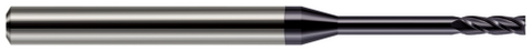 849693-C3 2 FL - 0.0930" (3/32) Cutter DIA x 0.2790" LOC x 0.9500" Reach - AlTiN Coated