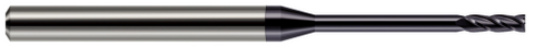 952015-C3 2 FL - 0.0150" (1/64) Cutter DIA x 0.0450" LOC x 0.1870" (3/16) Reach - AlTiN Coated