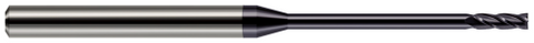 838708-C3 4 FL - 0.1250" (1/8) Cutter DIA x 0.3750" (3/8) LOC x 1.8750" (1-7/8) Reach - AlTiN Coated