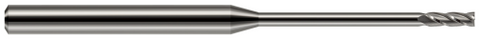 838662 4 FL - 0.0620" (1/16) Cutter DIA x 0.1860" LOC x 0.9500" Reach - Uncoated