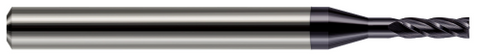 956815-C3 4 FL - 0.0150" (1/64) Cutter DIA x 0.0450" LOC x 0.0780" (5/64) Reach - AlTiN Coated