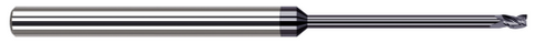 48931-C3 3 FL - 0.0310" (1/32) Cutter DIA x 0.0460" LOC x 0.4700" Reach - AlTiN Coated