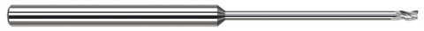 977362 3 FL - 0.0620" (1/16) Cutter DIA x 0.0930" (3/32) LOC x 1.1250" (1-1/8) Reach - Uncoated