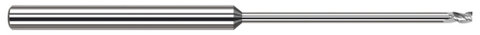 58416 3 FL - 0.2500" (1/4) Cutter DIA x 0.3750" (3/8) LOC x 5.0000" (5) Reach - Uncoated