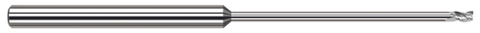 969662 3 FL - 0.0620" (1/16) Cutter DIA x 0.0930" (3/32) LOC x 1.3750" (1-3/8) Reach - Uncoated