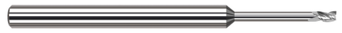 846916 3 FL - 0.2500" (1/4) Cutter DIA x 0.3750" (3/8) LOC x 2.2500" (2-1/4) Reach - Uncoated