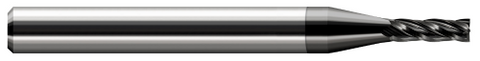 72093-C4 2 FL - 0.0930" (3/32) Cutter DIA x 0.2790" LOC  - Amorphous Diamond Coated