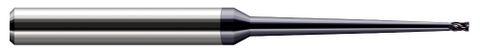 30862-C6 4 FL - 0.0620" (1/16) Cutter DIA x 0.0930" (3/32) LOC x 2° 1.0000" (1) Taper Reach  - AlTiN Nano Coated