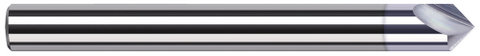 993230-C8 0.1250" (1/8) Shank DIA x 60° included  - 2 FL - TiB2 Coated
