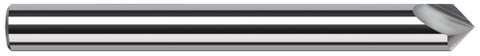 993215 0.1250" (1/8) Shank DIA x 30° included  - 2 FL - Uncoated